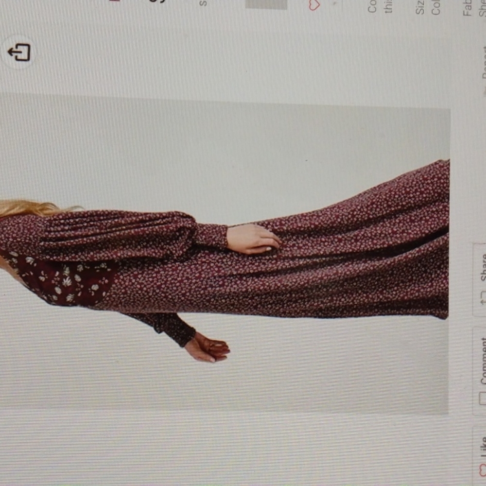 Free People Love Story Maxi Dress boho large - Picture 7 of 8